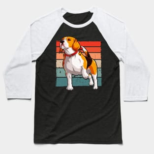 Beagle Retro Dog Lover Pet Owner Baseball T-Shirt